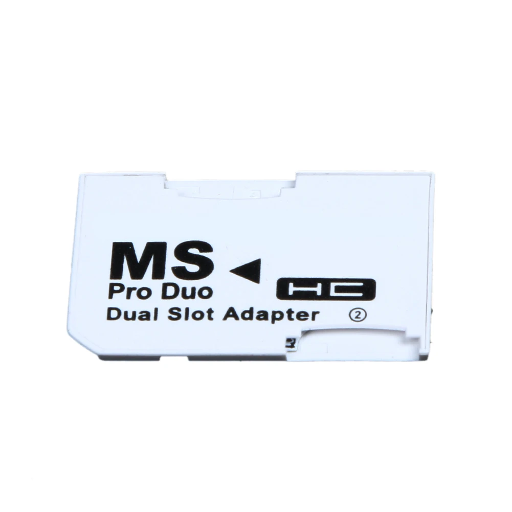 Single Dual Slot Card Reader New Micro SD SDHC TF to MS Memory Sticks Pro Duo Reader for PSP Card Adapter Tools