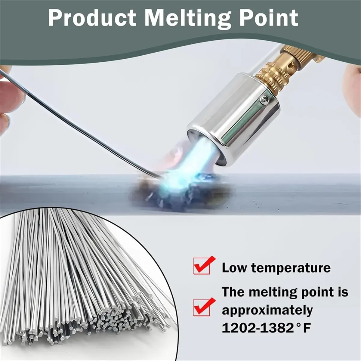 ABFW 30Pieces Aluminum Welding Rods,Low Temperature Easy Melt Welding Sticks No Flux Required Metal Universal Weld Wire 1.6mm
