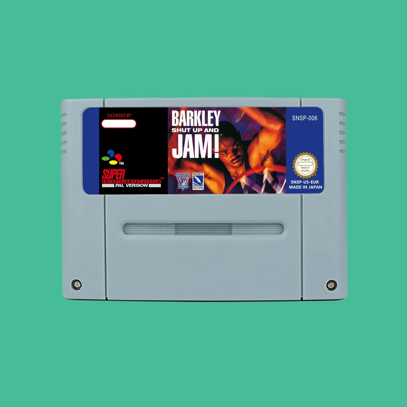 Action Game for Barkley Shut Up and Jam!  - USA or EUR version Cartridge available for SNES  Game Consoles