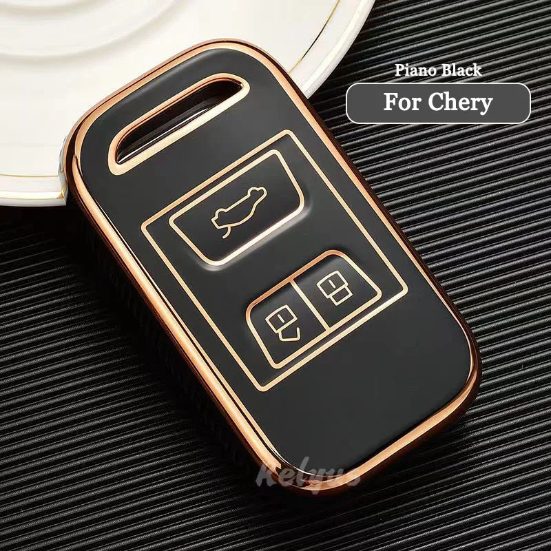 TPU Car Remote Key Case Cover Shell for Chery Tiggo 3 5X 4 8 Glx 7 2019 2020 Keyless Protector Holder Auto Accessories