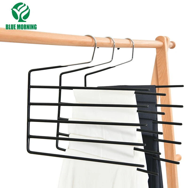 

5 Layers Pants Rack Multifunctional Trousers Hanger Multi Layer Scarf Hangers Household Wardrobe Organizer Clothes Storage Racks