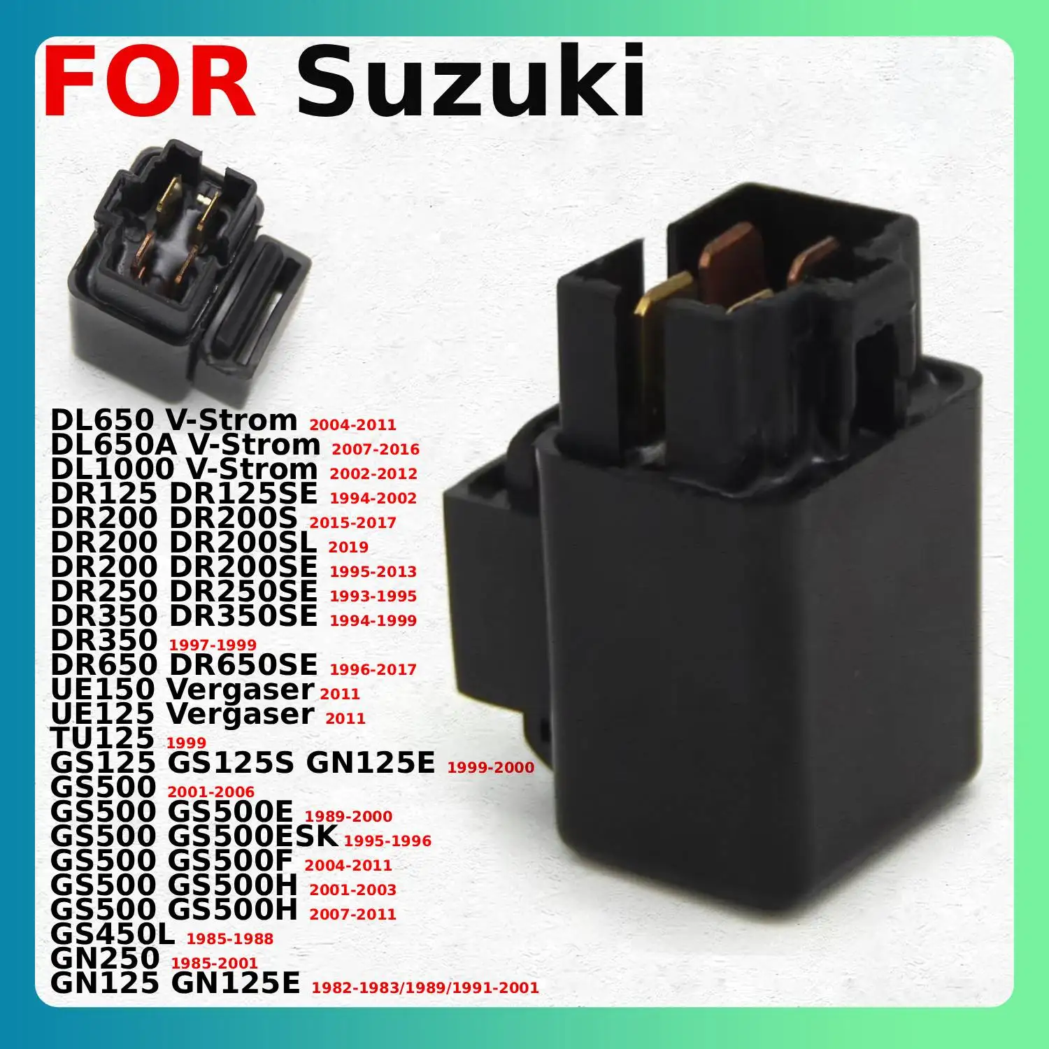 For Suzuki  GS500 DL650A  GS125 GN125 GN250 DR125 TU125 UE125 DR200 DR250 UE150 DR350 DR650 CDI Ignition Unit Converter  Switch
