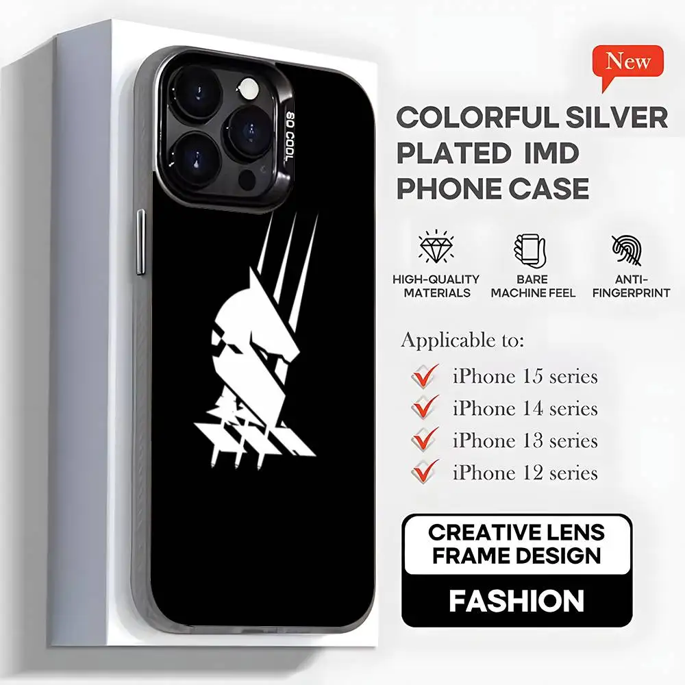 Arknights logo Phone Case For iPhone17,16,15,14,13,12,11,Mini,Pro,MAX,plus,Black Matte Shockproof Cover