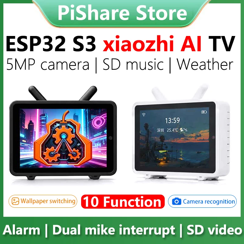 ESP32-S3 AI Camera 3.5inch LCD Dual MIC Development Board For Xiaozhi MINI TV BOX Display 3.5 inch Voice Interruption
