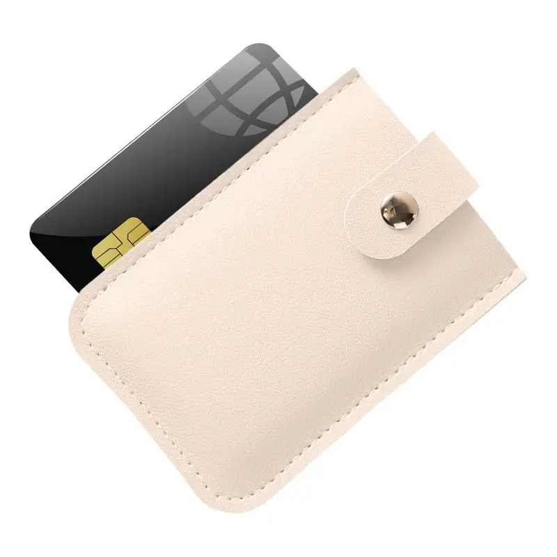 Leather Credit Card Holder Layered Pull-out Card Bag PU Leather Portable Ultra-thin Coin Purse For Men And Women