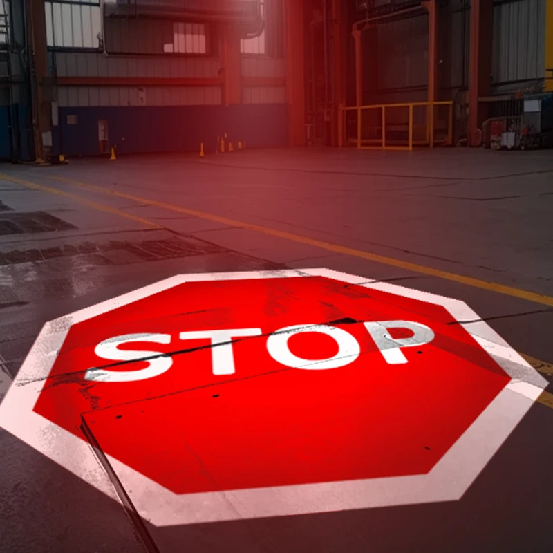 150W/240W/320W 産業用ライト投影システム車両歩行者安全警告プロジェクター