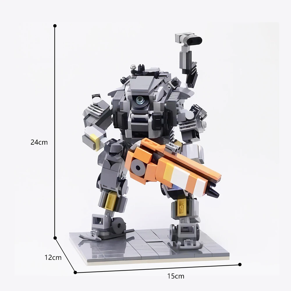 BuildMoc Scorch Titan and Ion-class Titan from Titanfall Robot Model Mecha Suit Building Blocks Toy DIY For Kids Christmas Gifts