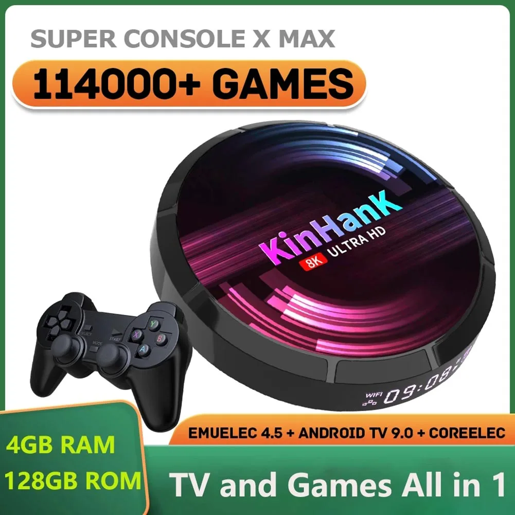 Retro Game Console Set-Top Box 4K HD Output Networks Game Set-Top For Home