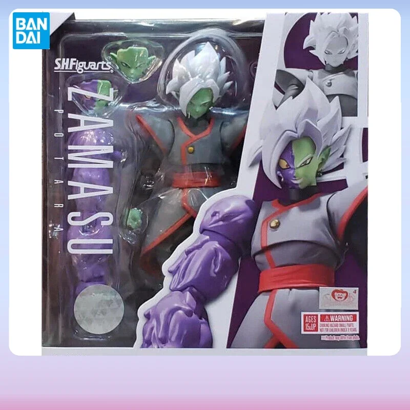 In Stock Original Bandai Dragon Ball: S.H.Figuarts SHF Tamashii Nations Super Zamasu Potara Anime Figure Model Toys Ornaments