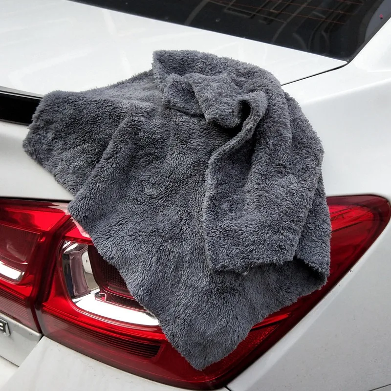 Car wash towel 40*40 coral fleece microfiber hot thickening absorbent cleaning towel cloth car wash supplies.