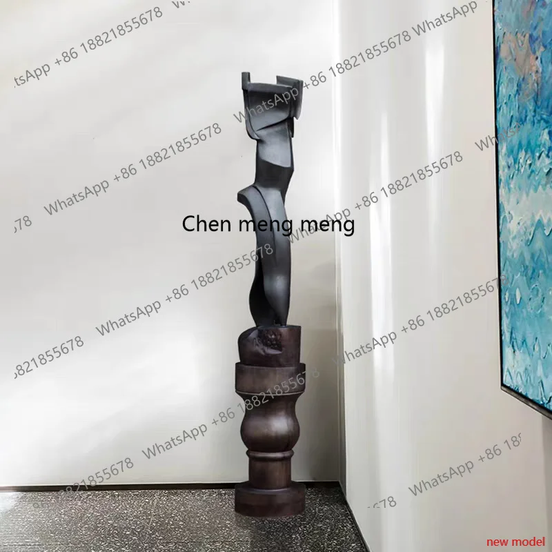 H178H178Abstract wood carving floor decoration decoration restaurant sales office hotel large solid wood sculpture