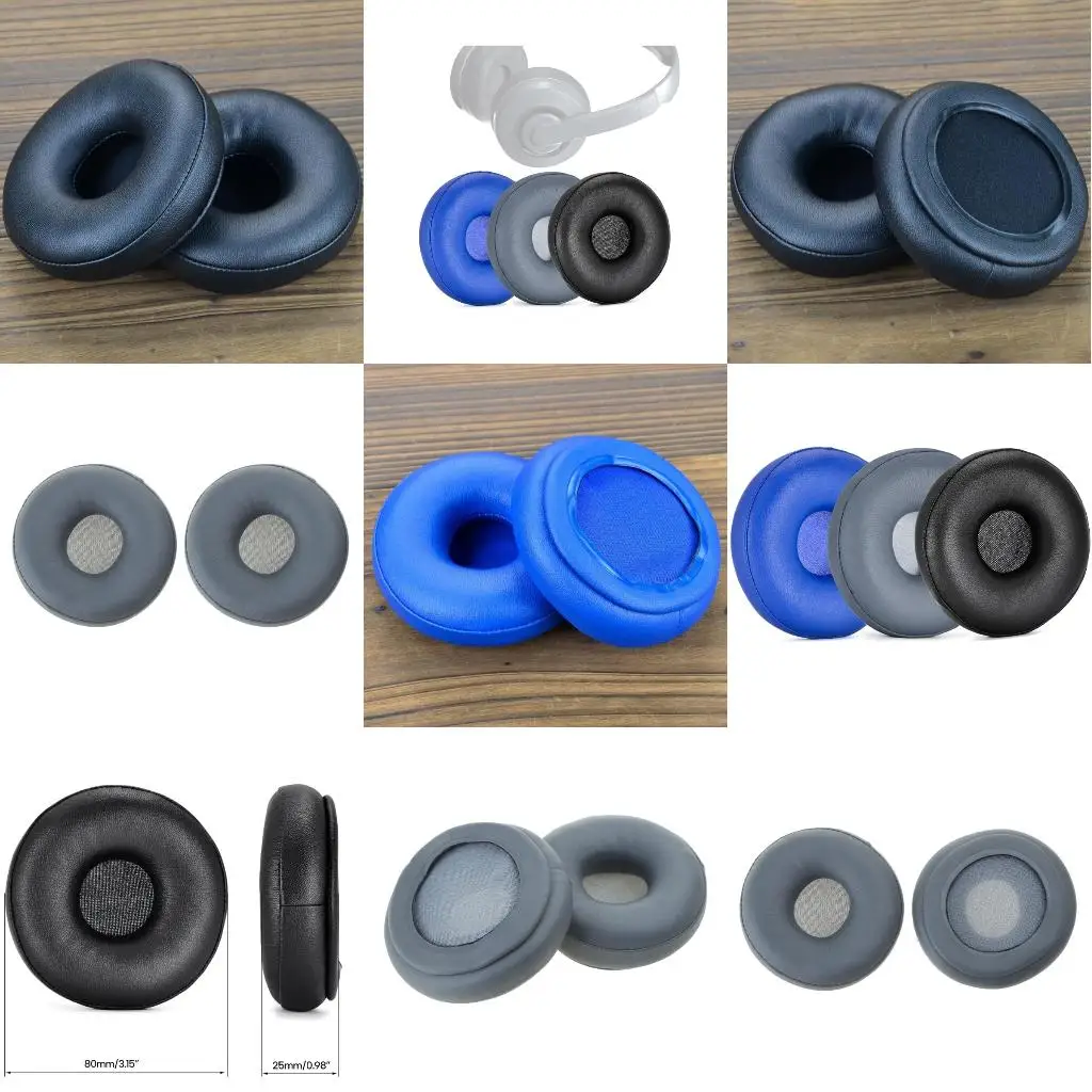 แผ่นรองหูฟังแบบนุ่มสำหรับหูฟัง Skullcandy Cassette  แผ่นรองหูฟังหนานุ่ม ปลอกหุ้มหูฟัง อุปกรณ์เสริมแผ่นรองหูฟัง