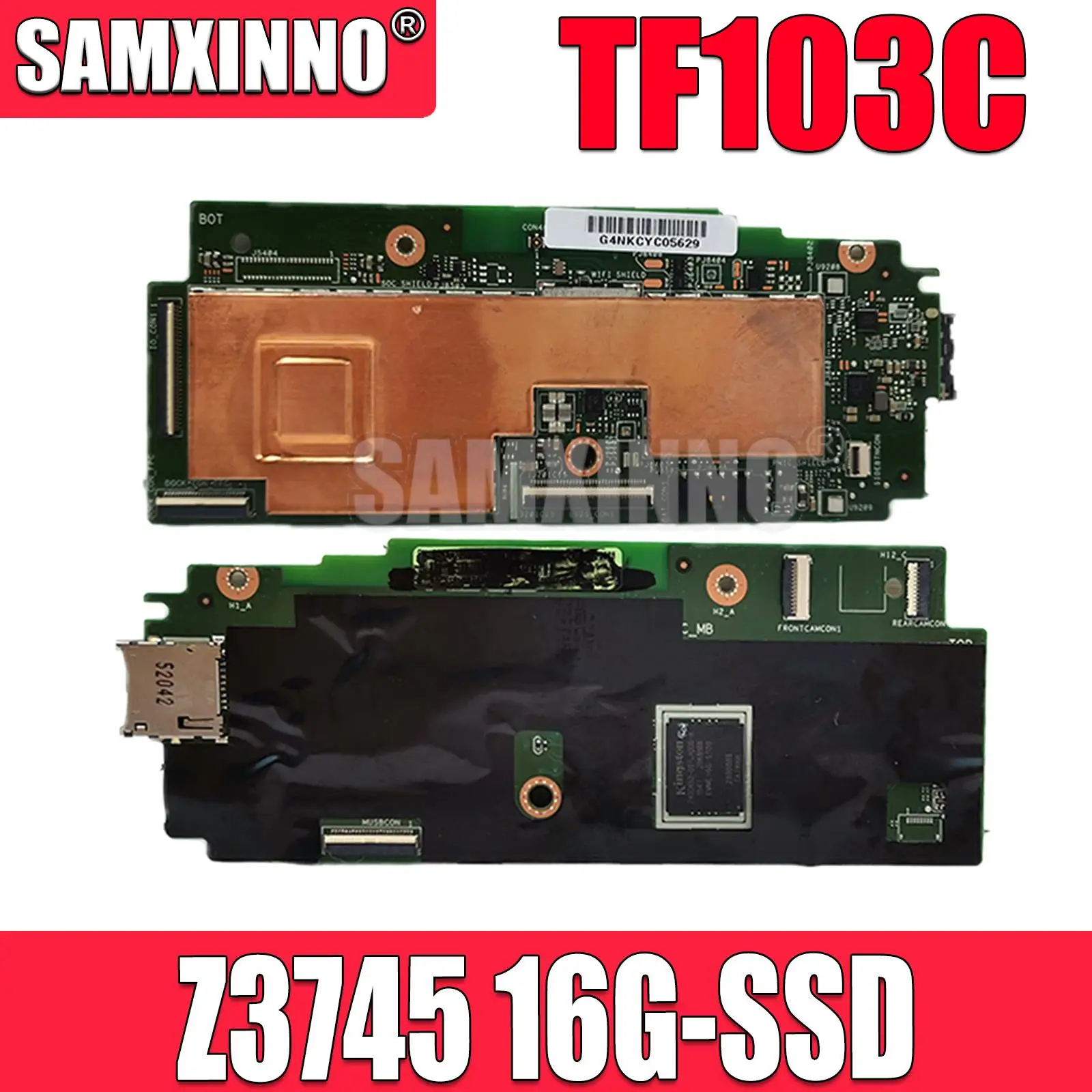 60NK0100 For ASUS Ransformer Pad TF103C TF103 T103CE T103CG Tablets Motherboard Z3745-CPU 16GB SSD