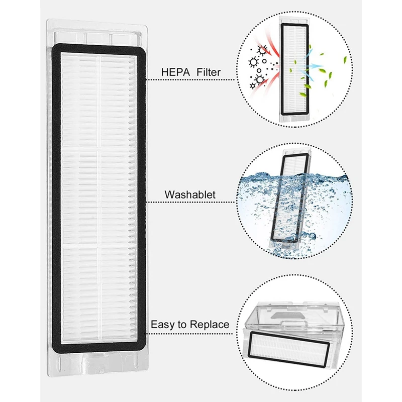 Accessories For Xiaomi Robot Vacuum Cleaner,For Roborock S5 S50 S51 S55 S5 Max S6 Pure S6 Maxv Vacuum Cleaner Parts
