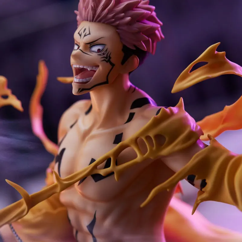 New High Quality 23cm Jujutsu Kaisen Ryomen Sukuna Action Figure Pvc Model Anime Peripheral Collectible Toy Ornament Gift