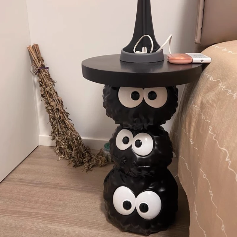 Light Luxury Creative Black Briquette Floor-Standing Sculpture Model Ornaments Living Room Bedside Table Storage Home Decoration