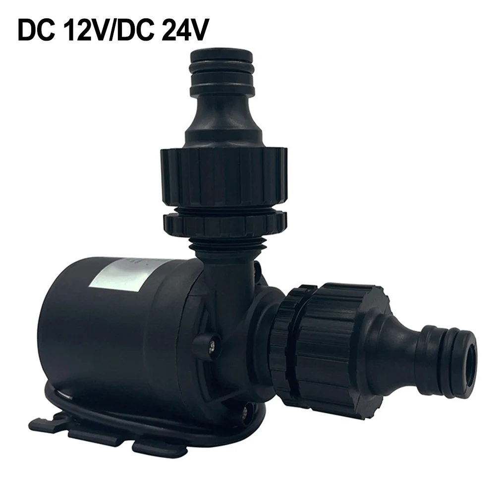 

1pcs Quiet Brushless Pump DC 12V/24V 800L/H Quick Connector Aquarium Circulation Pump Plastic Water Pump 20W