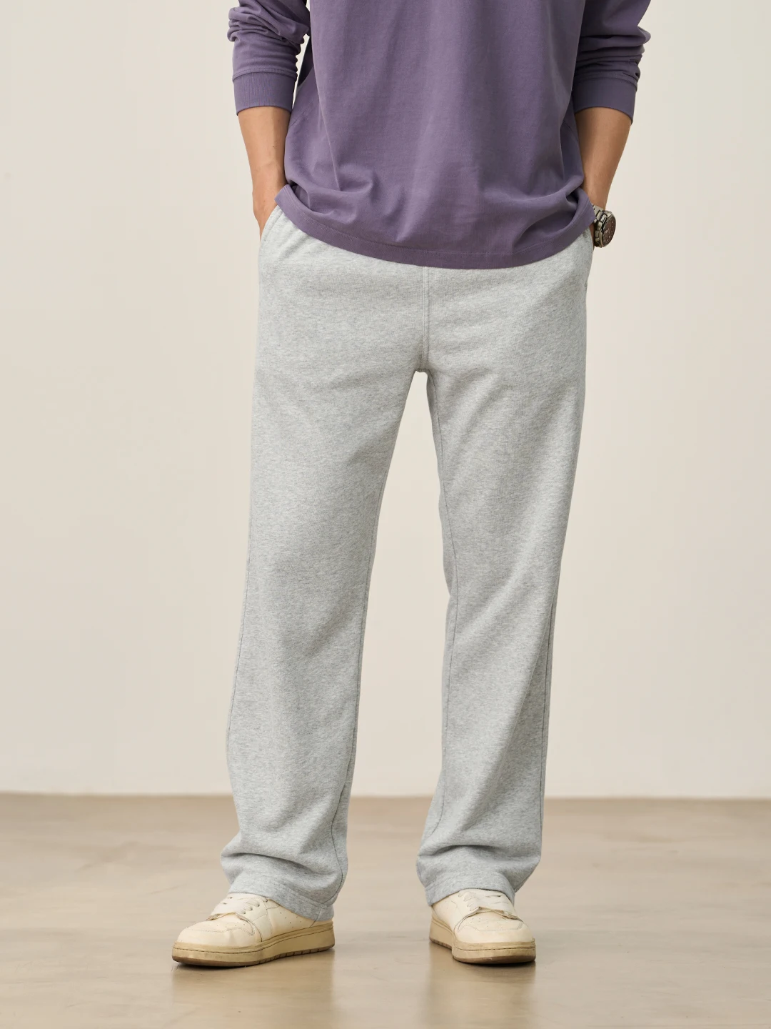 SIMWOOD 2025 Autunno Inverno Nuovo Confortevole Relax 320gsm Tessuto Jogger Pantaloni Da Uomo Allentato Coulisse Pantaloni Della Tuta Più Il Formato Pantaloni