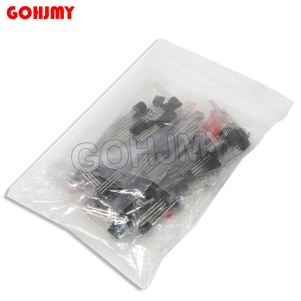 10 Werte x 10 Stück = 100 Stück Transistor-Kit BC337 BC327 2N2222 2N2907 2N3904 2N3906 S8050 S8550 A1015 C1815 TO-92 Transistor-Set-PACK