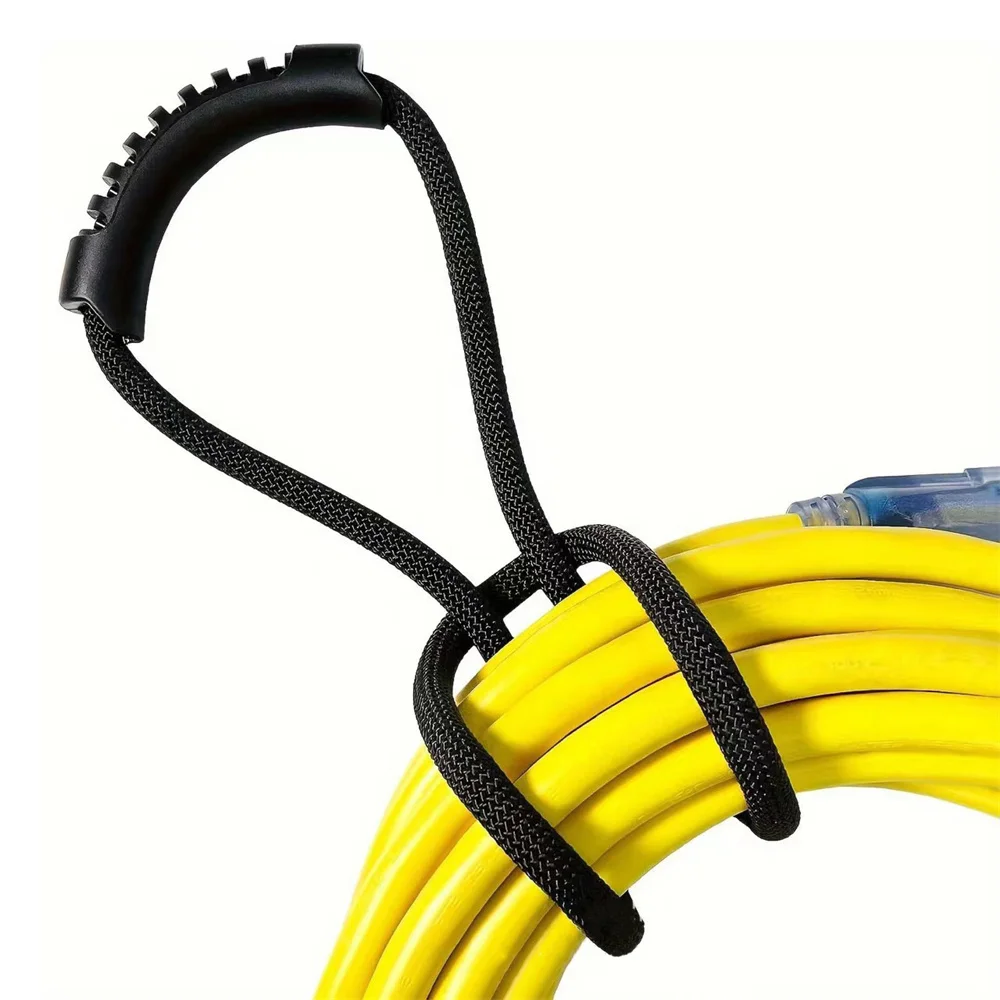 Correa de almacenamiento versátil con asa, organizador Ideal para mangueras, cables, multiusos para el hogar, garaje, barco, accesorio RV, 1 ud.