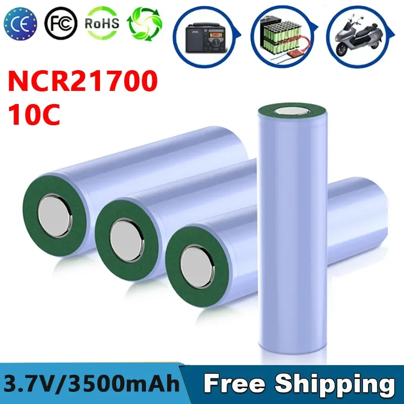 Original 21700 Battery NCR21700 30A 10C 3.7v Lithium Rechargeable Batteries for Flashlight Toys HD Cell Screwdriver Electric Bi