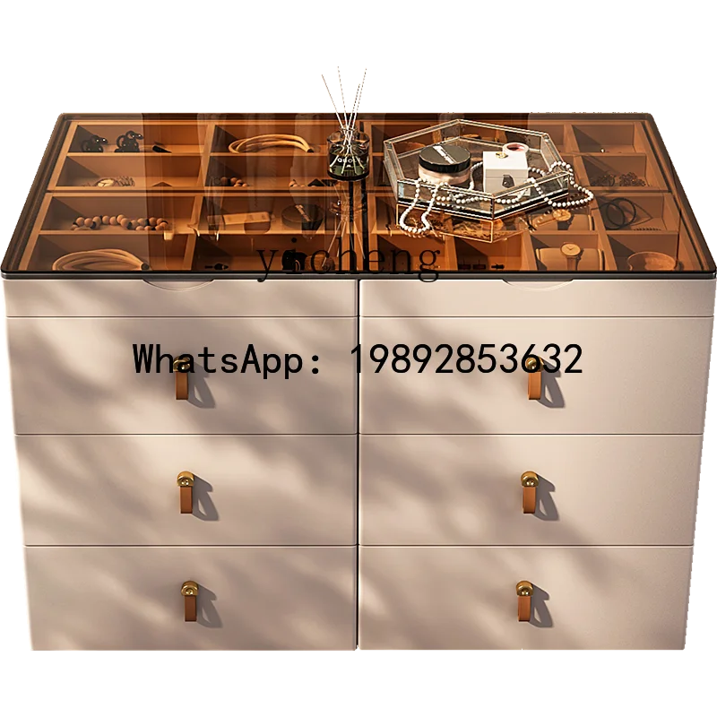 

FF Modern Premium Sense Zhongdao Tai Household Light Luxury Double-sided Locker Integrated Floor Cabinet