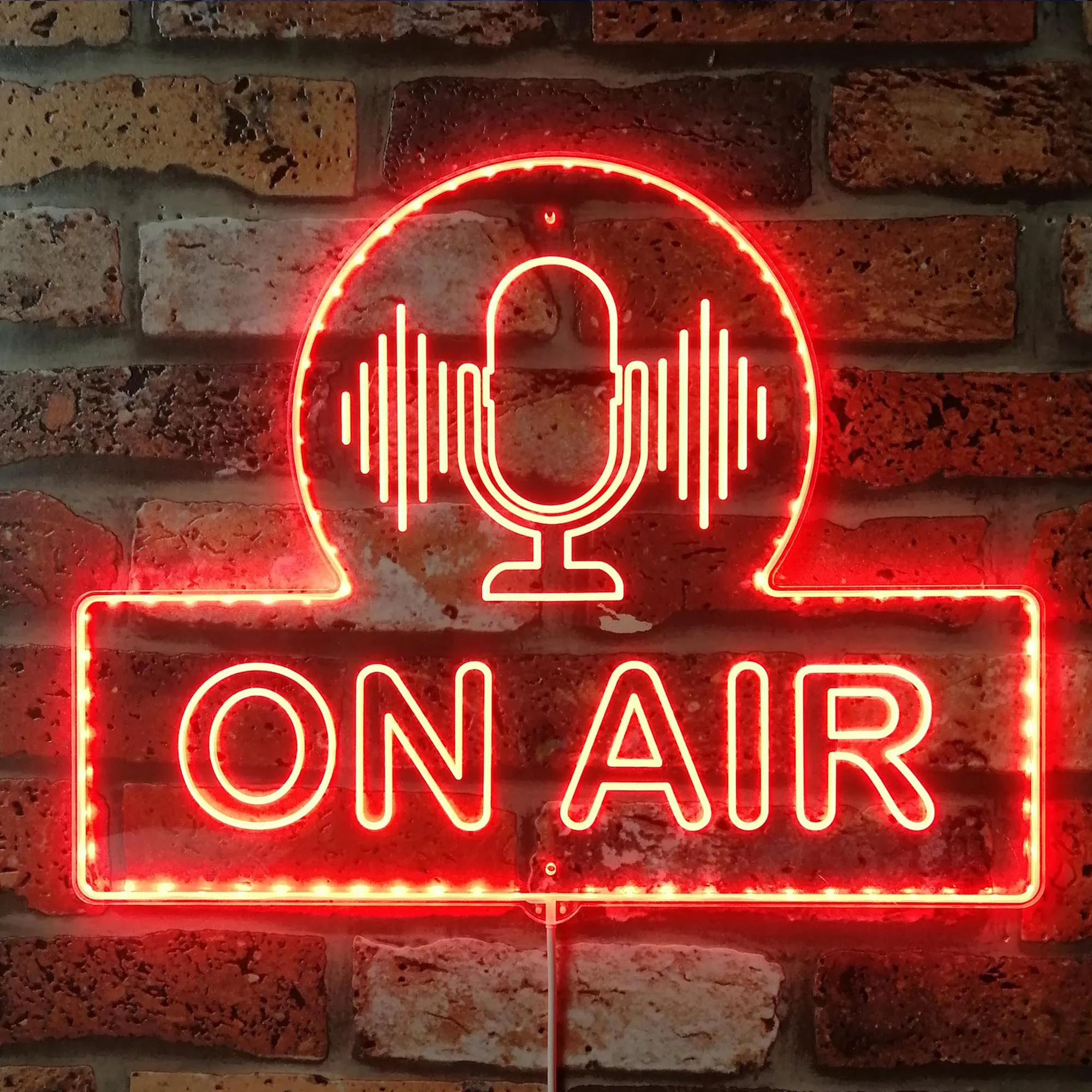 On Air Microphone RGB Dynamic Glam LED Sign st06-fnd-i0237