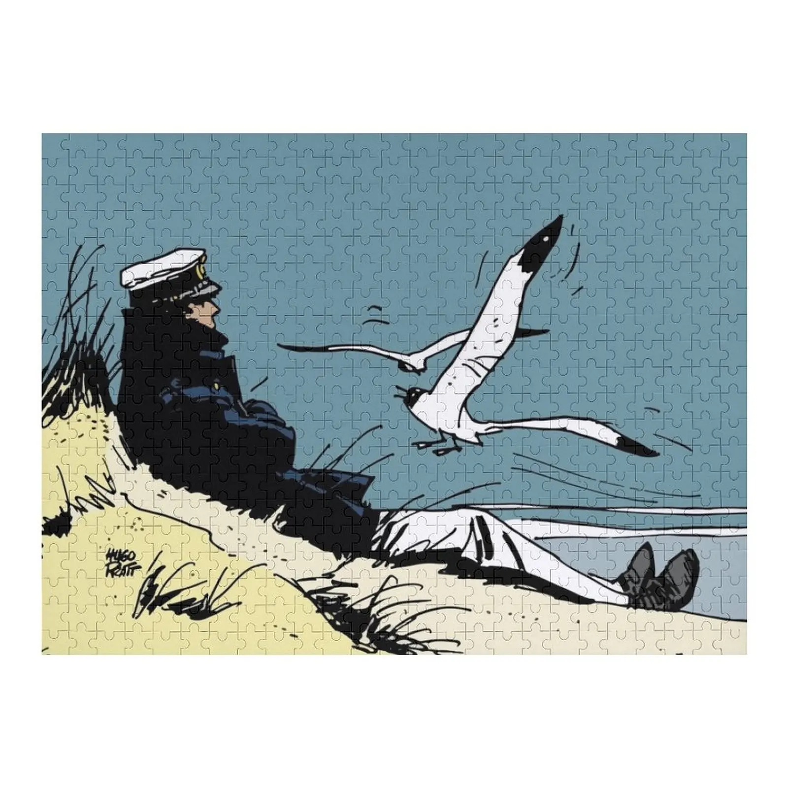 

Corto Maltese on the shore Jigsaw Puzzle Personalised Name Customizable Child Gift Personalized Name Puzzle