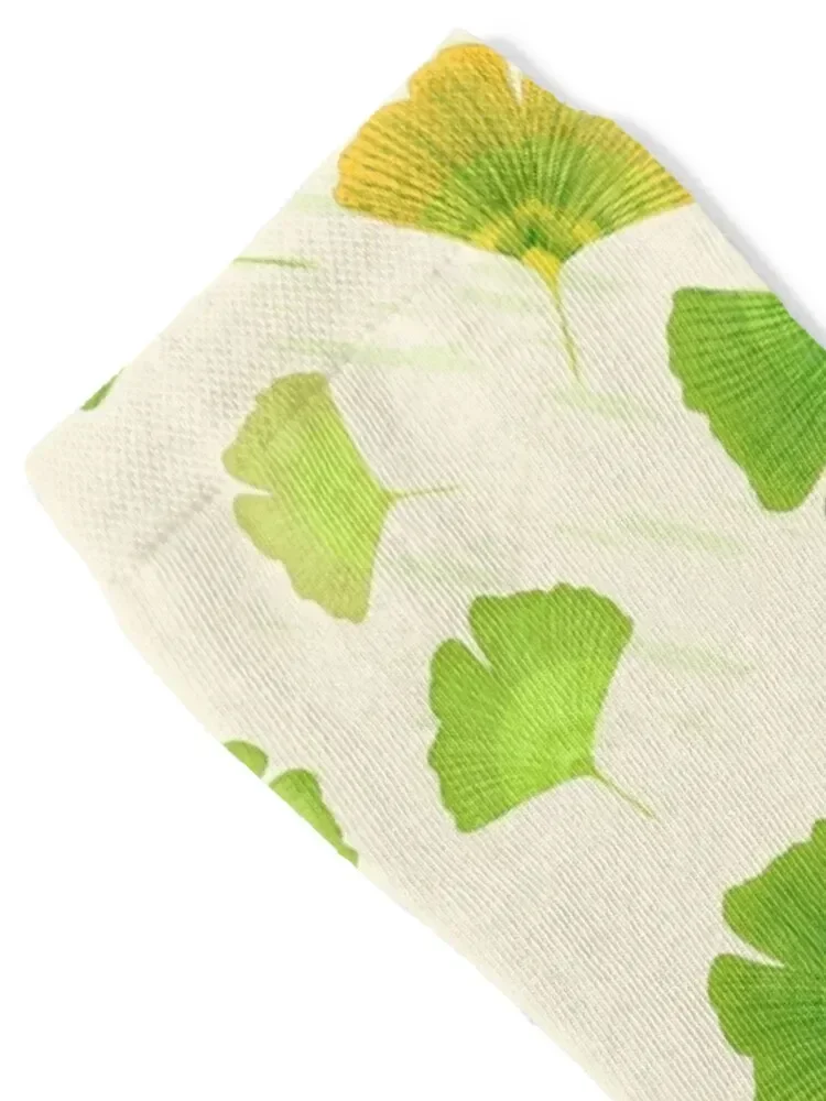 Leaves of Ginkgo biloba Socks cotton retro gifts Socks Men's Women's