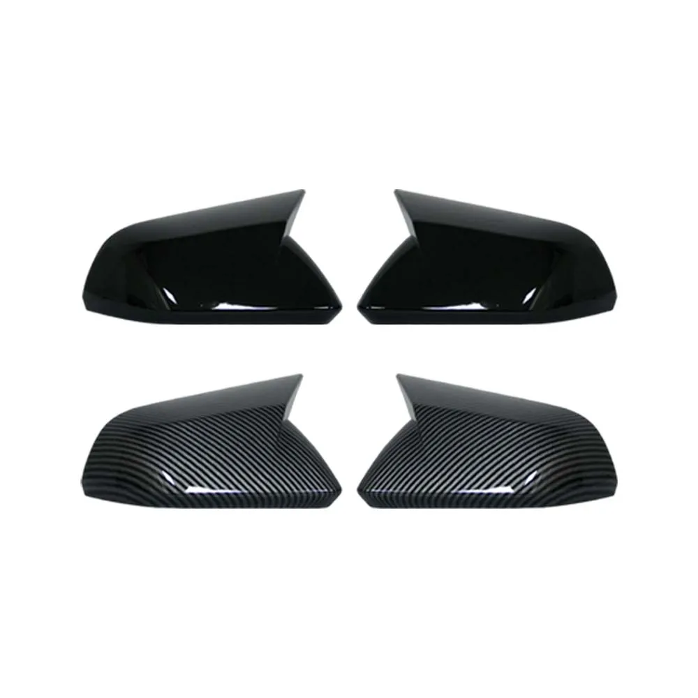 

Protective Cover Door Mirror Cover For US Ford Mustang 2015-2020 Carbon Fiber Black Car Rearview Accessories Car Upgrade
