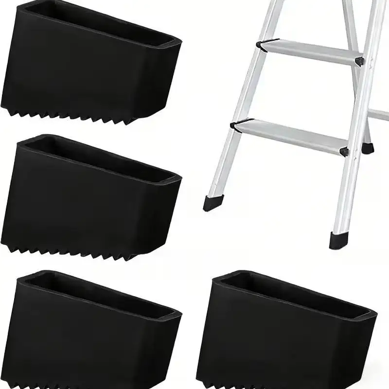 4Pcs Ladder Anti-Slip Feet – Heavy-Duty Replacement Caps Textured, Durable For Indoor/Outdoor Use