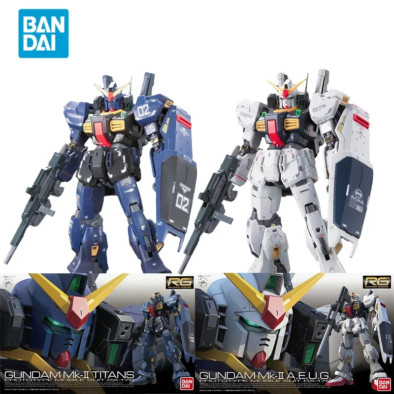 

Spot Direct Delivery Bandai Original Anime GUNDAM Model RG GUNDAM MK-Ⅱ TITANS and A.E.U.G. Action Figure Assembly Toys For Kids