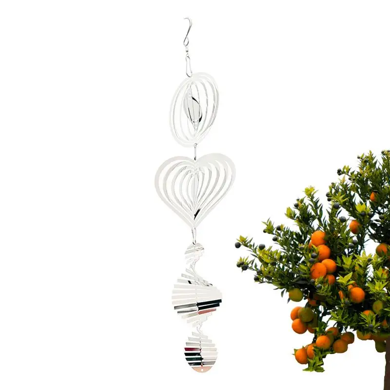 

Bird Repellent Wind Chime Bird Repellent Wind Spinner Reflective Spiral Bird Scaring Device Home Decoration Garden Accessories