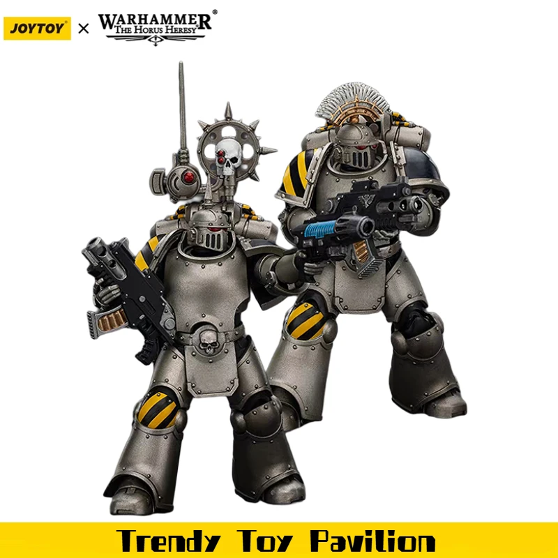 【JOYTOY】Warhammer 40K Iron Warriors MKlll Tactical Sergeant Tactical Legionary พร้อม Nuncio-vox 1/18 ฟิกเกอร์แอคชั่นโมเดลของเล่น