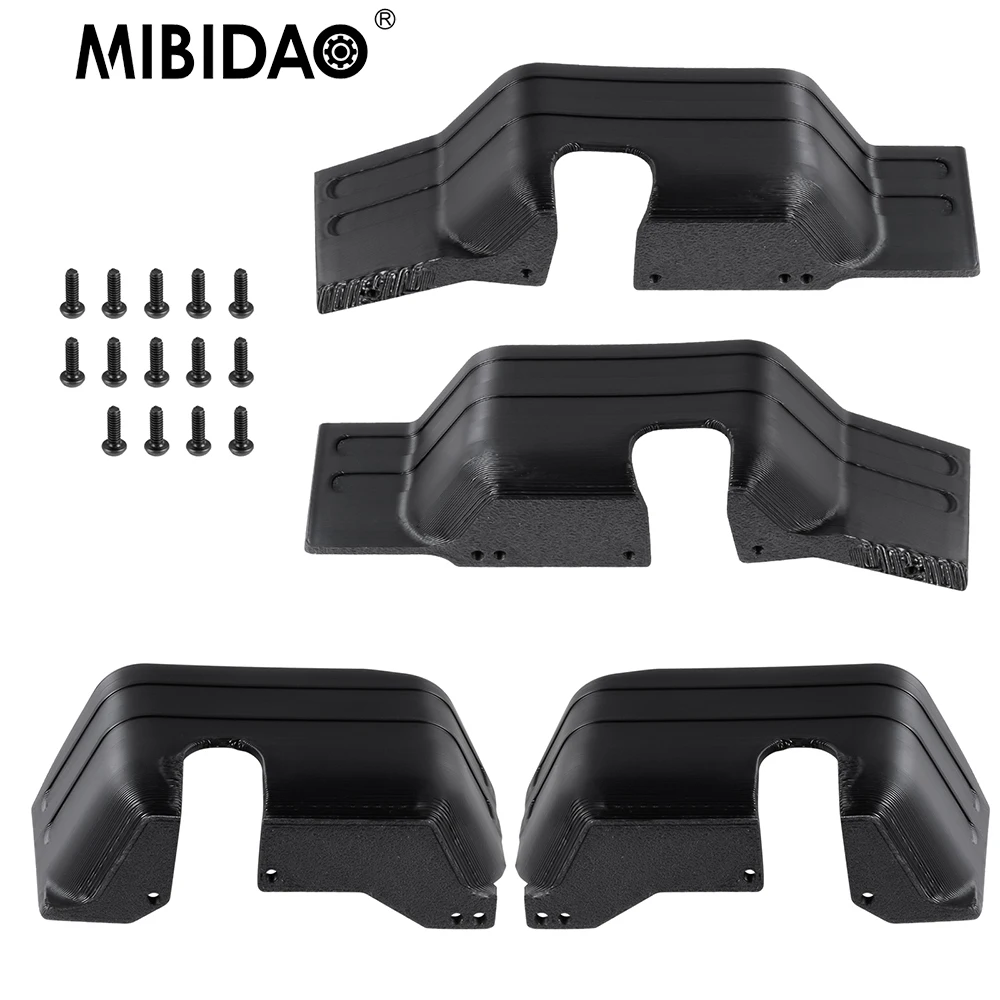 MIBIDAO Front and Rear Mud Flaps Fender Protection for 1/18 RC Car HPl venture HlLUX Upgrade Parts