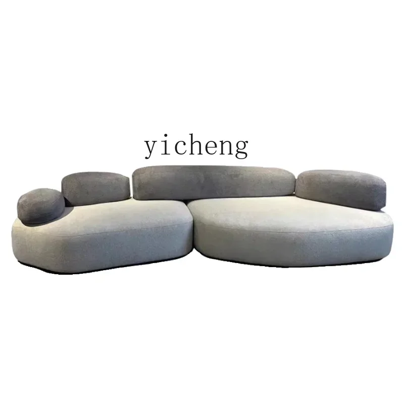 X6-2 Creative Fabric Sofa Modern Minimalist Lambswool Special-Shaped Module Combination