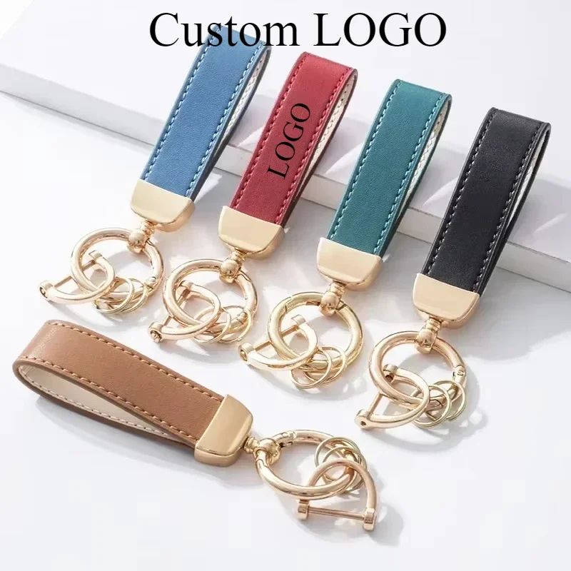 

Customized Logo Name Suede Leather Keychain for Car Moto Retro Vintage Personalized Keyring Laser Engrave Key Chain Ring Gift