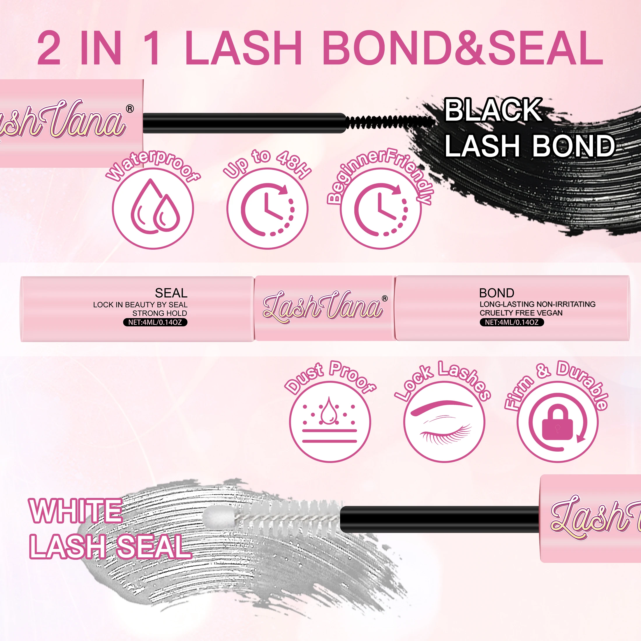 مجموعات الرموش رمش ملحقات كيت DIY ماكياج مجموعة لاش بوند وختم مزيل الصمغ رمش قضيب #4