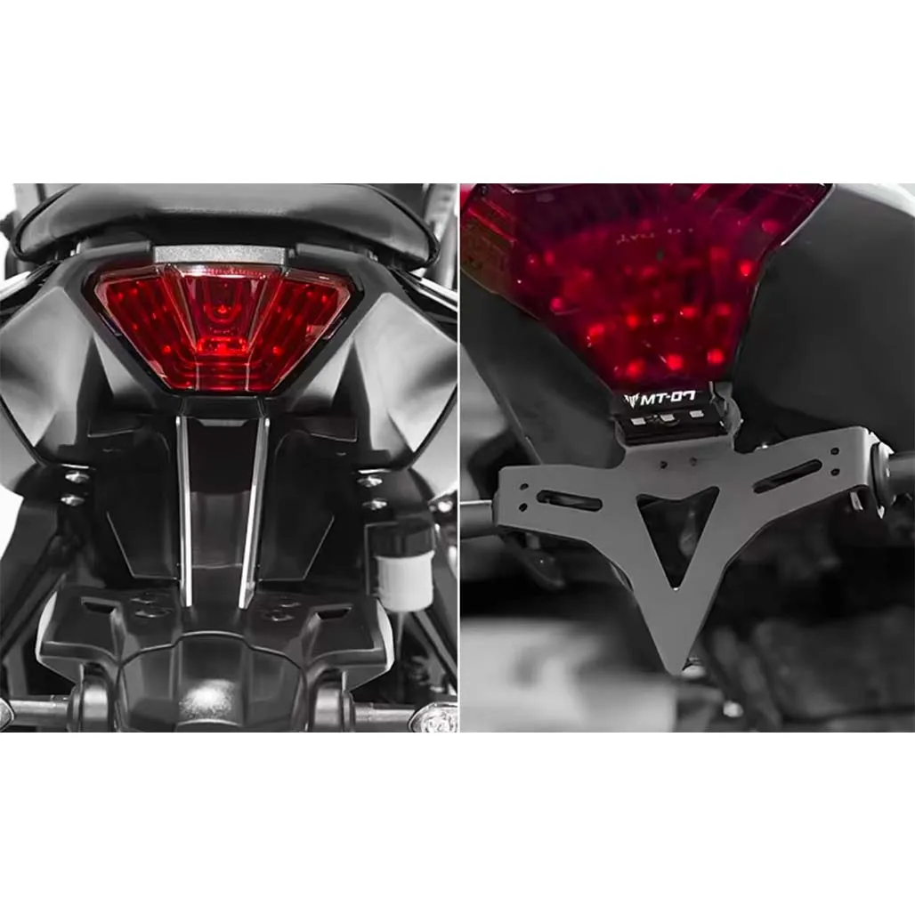 For Yamaha YZF-R7 YZF R7  Modified license plate holder with lamp rear short tail fittings of license plate holder