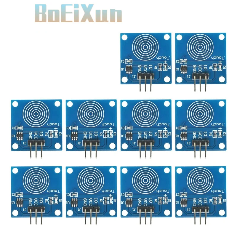 10PCS Touch Switch Module TTP223B 1 Channel Jog Digital Capacitive Touch Sensor For Arduino DIY KIT