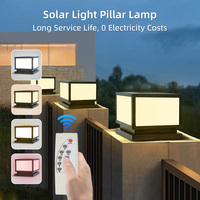 Solar Lamp Outdoor Pillar LED Light Waterproof Landscape Decor Retro Home Garden Parking and Corridor Led Solar Lights Sunlight