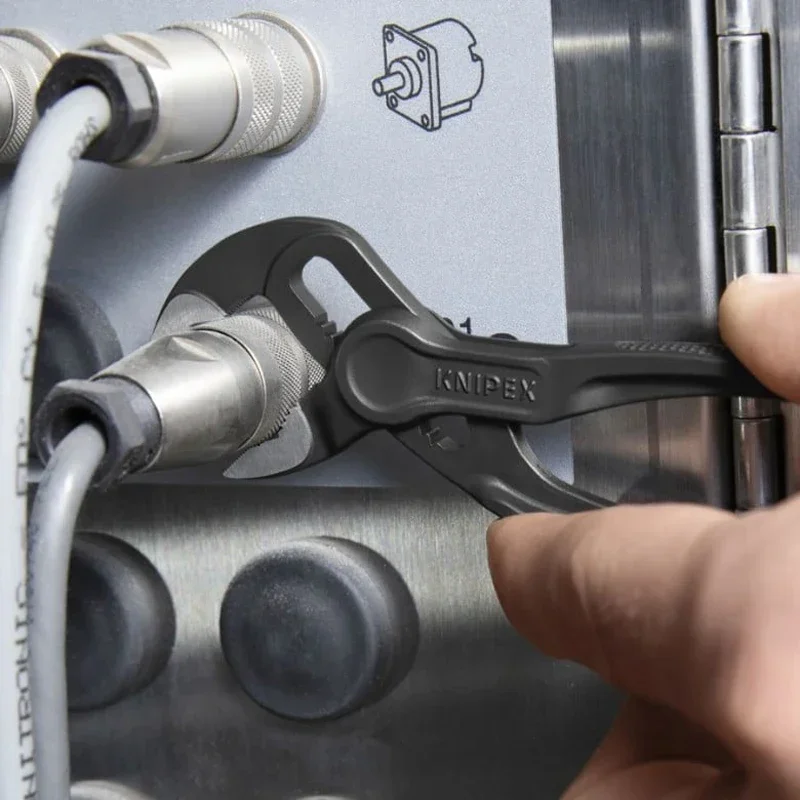 KNIPEX Cobra XS Water Pump mini Pliers 4 Inches Polished Plier 11 Adjustment Positions Plier Tool For Consctruction 87 00 100