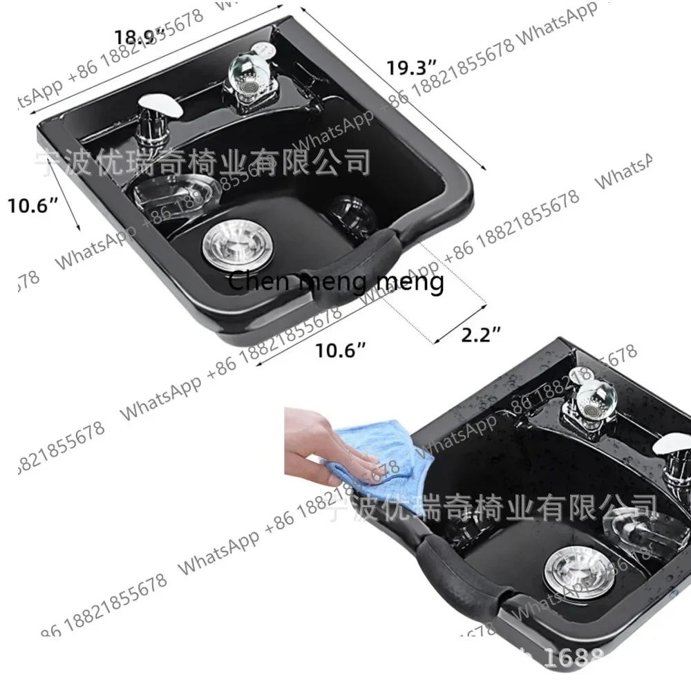 حار مبيعات الحديثة بسيطة التجارية حوض شامبو الحائط حوض شامبو بلاستيكي ABS حوض شامبو السرير #4