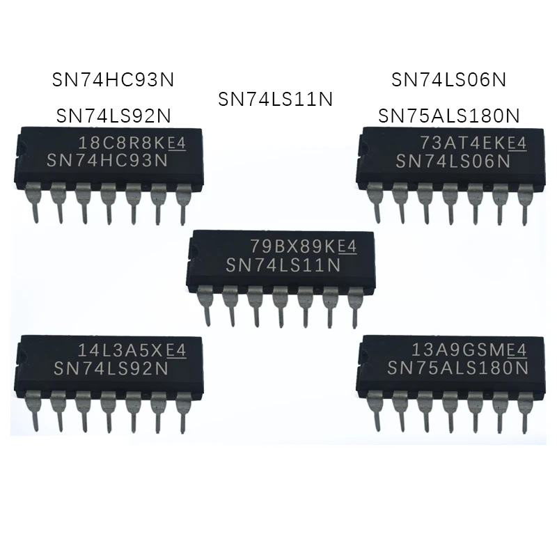 1PCS SN75ALS180N SN74LS92N SN74LS06N SN74LS11N SN74HC93N