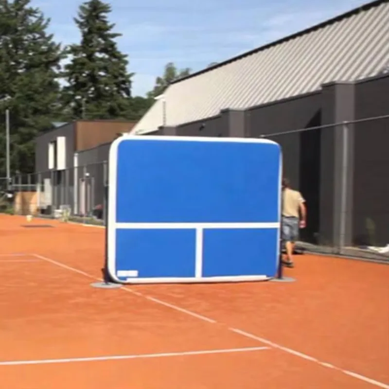 4x2x0.2m Custom DWF Inflatable Air Track Gymnastics Mat & Tennis Rebound Hitting Wall