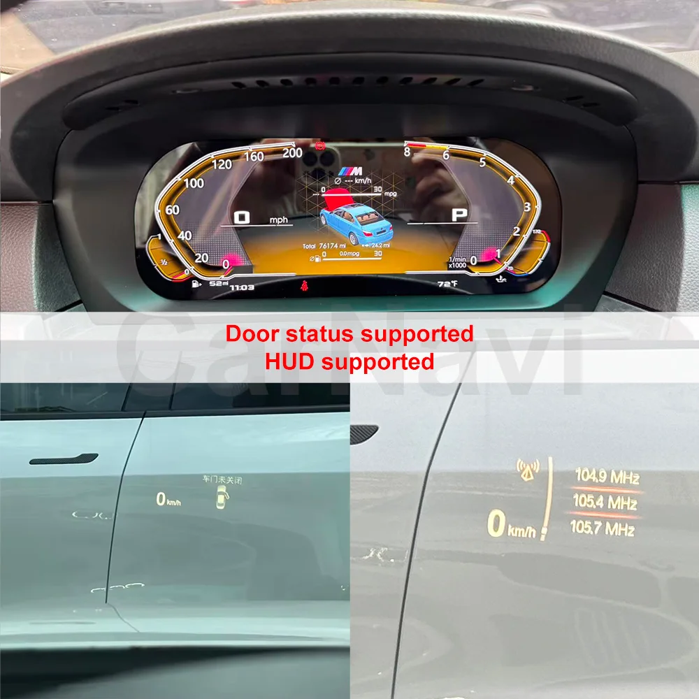 5s E60 Digital Cluster Dashboard Instruments for BMW 5 series E60 CCC CIC Wireless CarPlay No Breaking Plug and Play GPS Navi