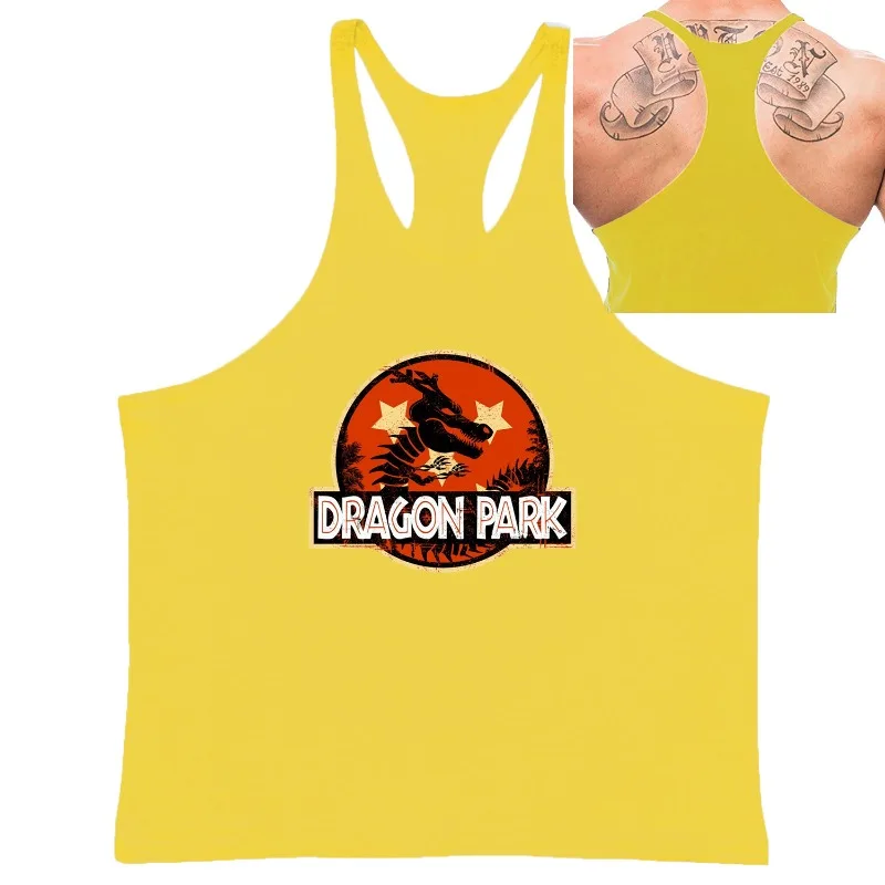الرجال تي شيرت بدون أكمام للصالة الرياضية أنيمي لعبة دراغون بول "دراجون بارك" سريعة الجافة سترة بلا أكمام تي شيرت رياضي للياقة البدنية تجريب الصيف التدريب #5