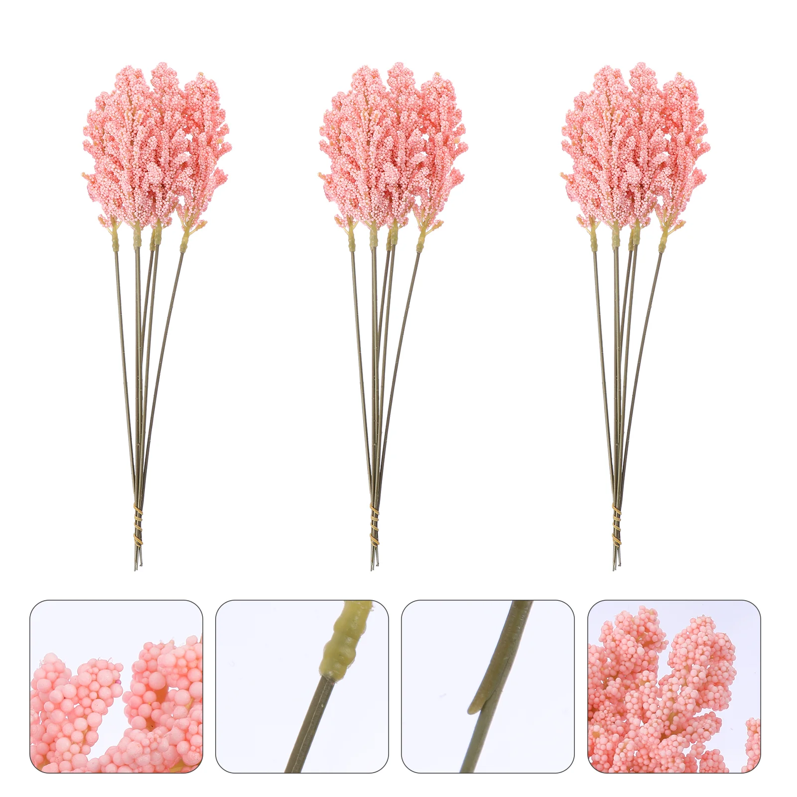 18 PCS Artificial Corn Ear Fake Flower Dry Flowers Decorative Wheat Stalks Dried Bouquet Desktop Plants