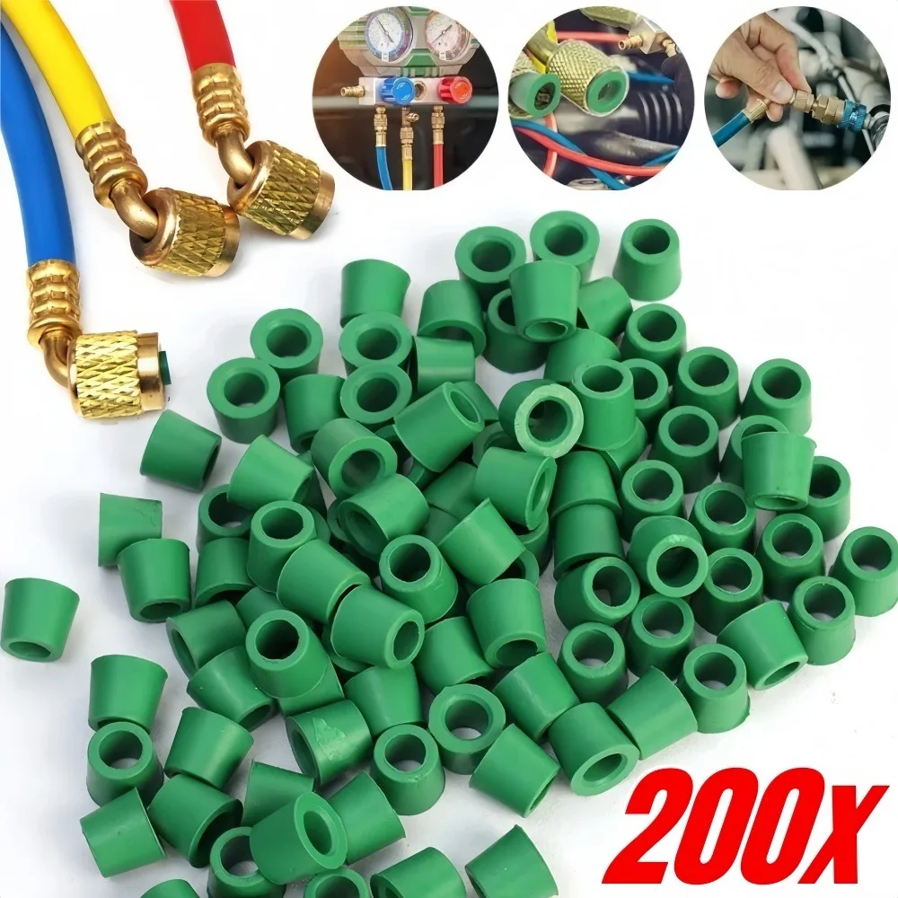 20-200PCS Car Air Conditioning Line Repair Gasket 1/4 inch Charging Hose/Valve Gasket Manifold Repair Seal Kit Car Accessories