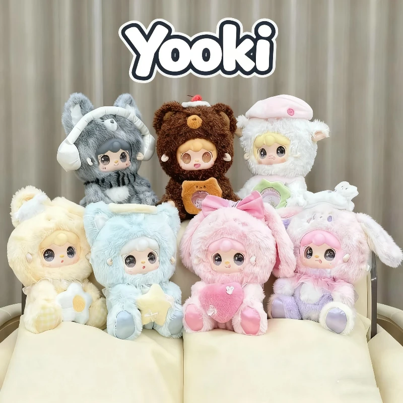 Caja ciega de felpa de vinilo versátil Yooki 400% V3, juguete de peluche suave y bonito, almohada bonita, adorno de escritorio, caja misteriosa, regalos para niñas